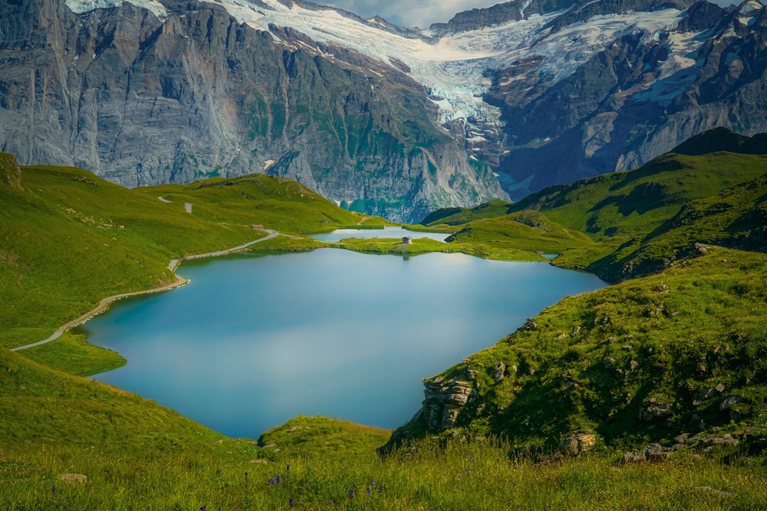 mountain lake switzerland